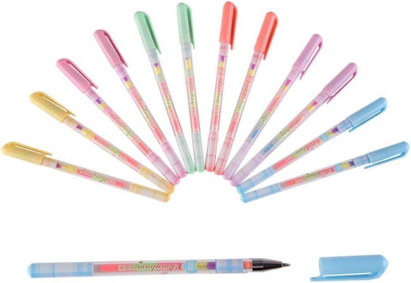 Pulsbery Colors Bullet Journal Pens & Glitter Pens for Card Making ,6 Colors (Set of 6)  (Set of 6, Multicolor)
