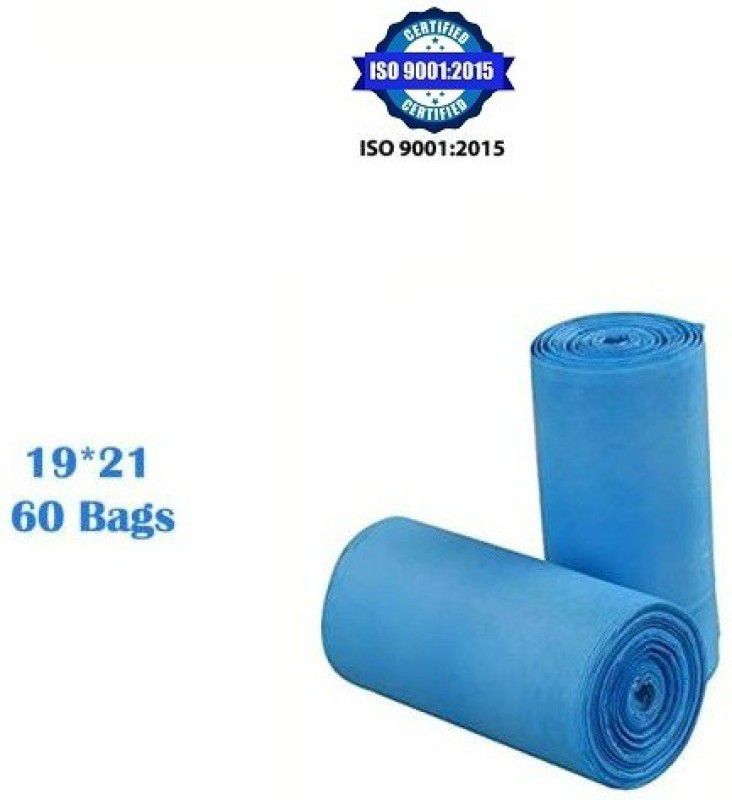 MJ Exim BLGB TWO ROLL 02 BLUE for home Medium 10 L Garbage Bag  (60Bag )