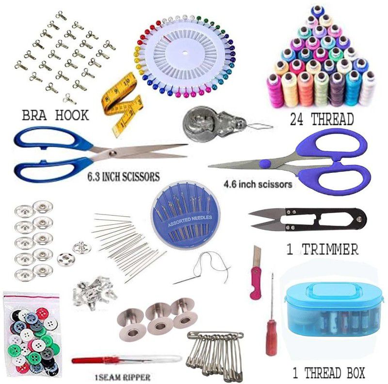 Macaw Thread Box With All Sewing Accessories - Sewing Tailoring Kit Sewing Kit