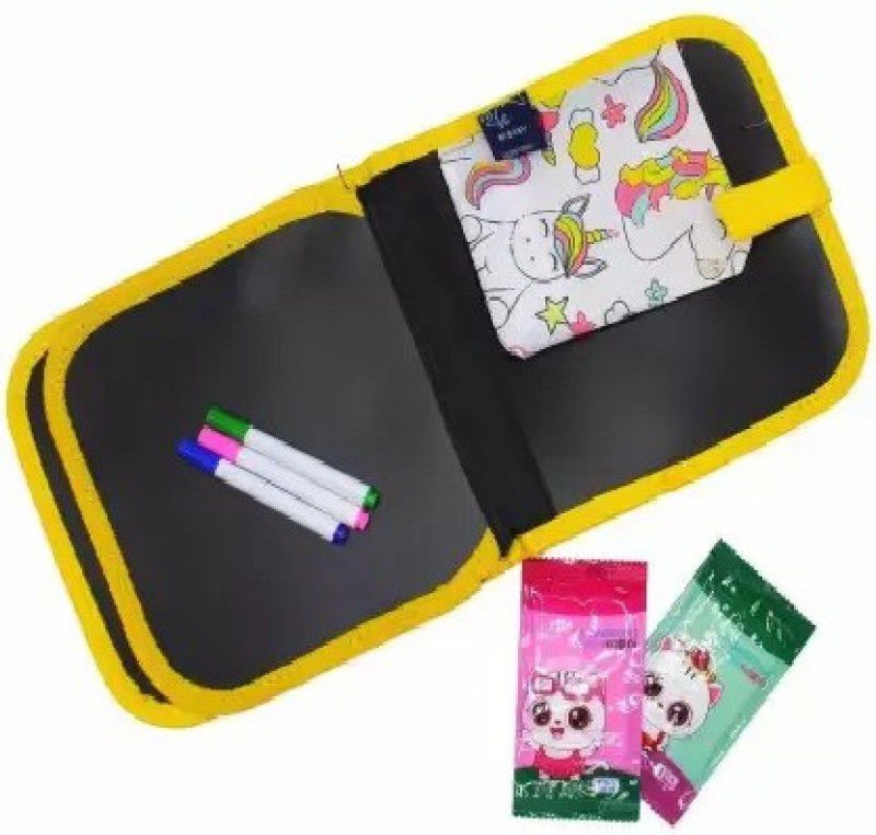 luzzo Colouring Drawing Board Erasable Painting Book Doodle Pad Sketch Pad  (2 Sheets)