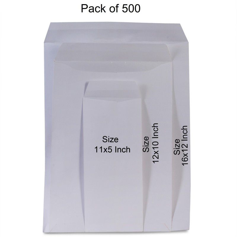 SUNPACKERS Envelopes  (Pack of 500 White)