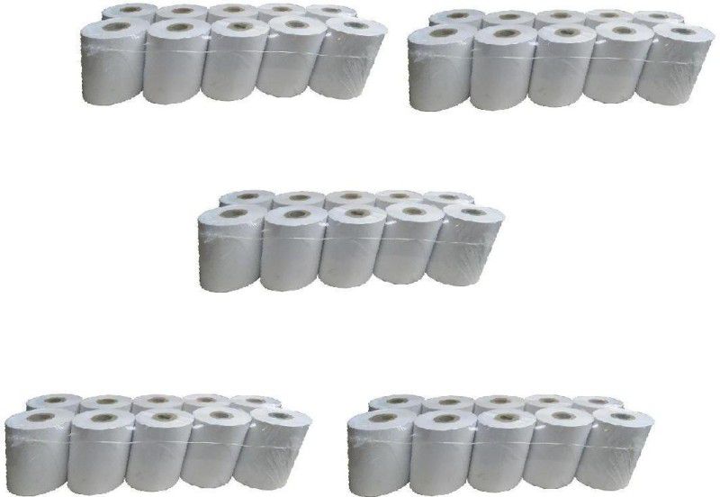 youtech 57mmX15Mtr (meter) Premium Quality Thermal Paper Biling Rolls (Pack of 50) paper roll Thermal Cash Register Paper  (57 mm x 1500 cm)