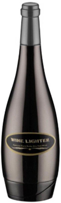 ASRAW Refillable Premium Wine Bottle Shaped Windproof Lighter - Silver Bar Bottle Jet Flame Wine Lighter (Without Fuel Empty Lighter) Pocket Lighter  (Multicolor)