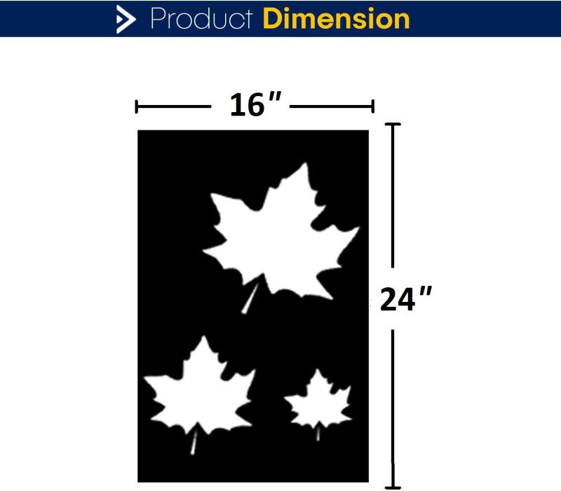 JAZZIKA Wall Stencils Pack of 1 (Size- 16X24 Inch) Theme- Maple Leaf DIY Reusable Design Pattern Style Under-199 Wall Arts Home Decor Stencil  (Pack of 1, "Note- Jāzzikā Creations Created this Listing")