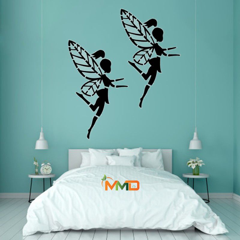 MMD DECORATION Daisy Fairy Wish Wall Stencil (Size:- 16