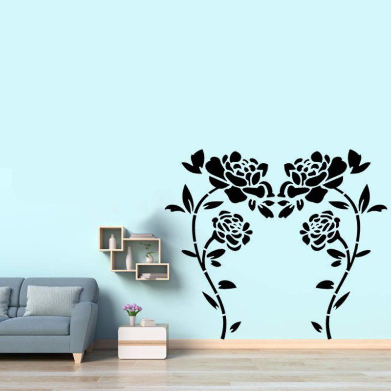 ARandNJ Painting Wall Stencils Pack of 1, (Size- 16X24 Inch) DIY Reusable Design PATTERN STYLE- 40007 Wall Arts Stencil  (Pack of 1, Beautiful Design)