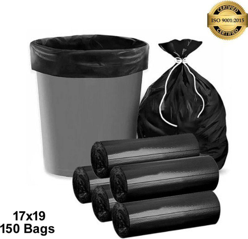 GARBEX Black Garbage bags / Dustbin bags Size - Small 15 L Garbage Bag  (150Bag )