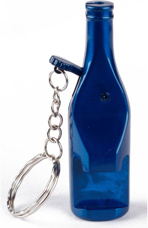 ASRAW Refillable Blue Bottle Shaped Windproof Lighter with Keyring and Bottle Opener - Premium Ultra Jet Flame Lighter ( Without Fuel - Empty Lighter) Pocket Lighter  (Blue)