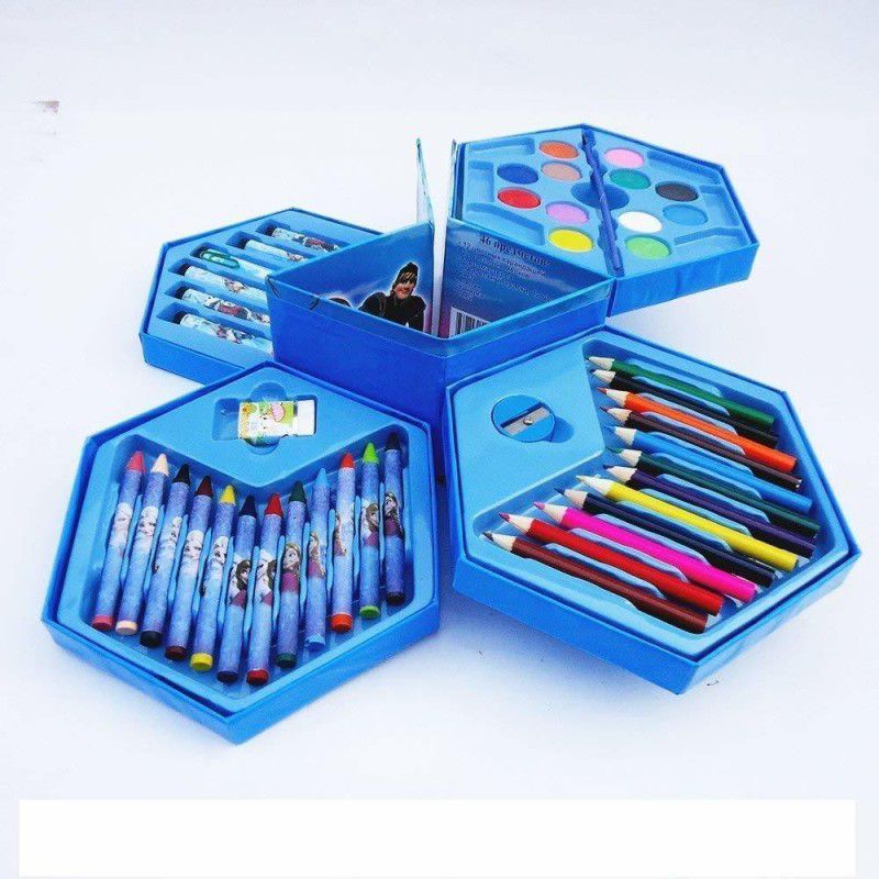 MON N MOL Colors Box ROUND Shaped Color Pencils  (Set of 46, Multicolor)