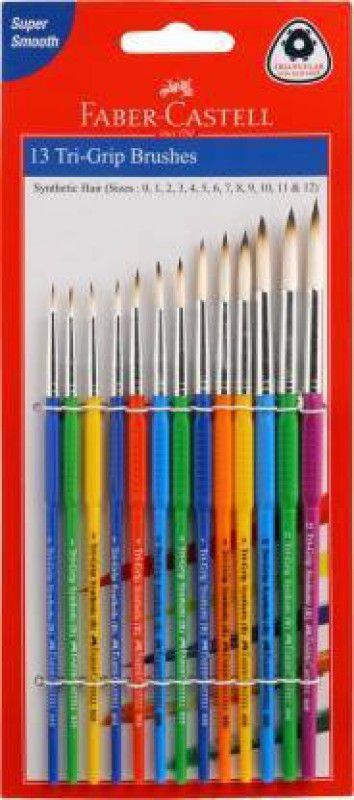 FABER-CASTELL 13 Tri Grip Brushes  (Multicolor)