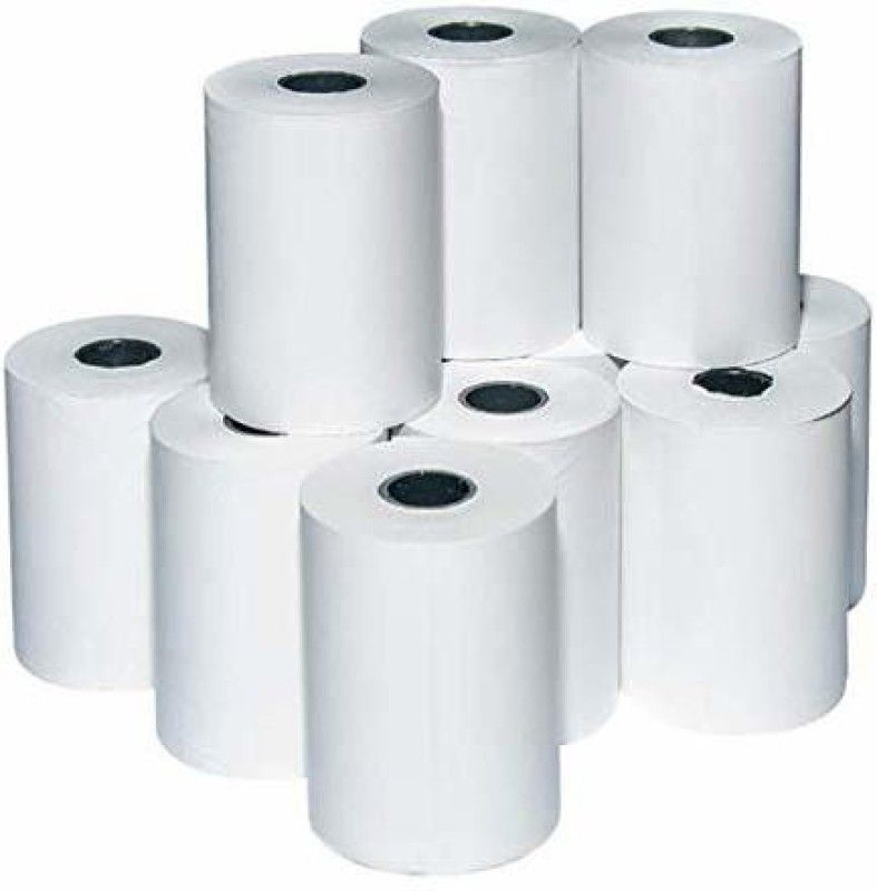Security Store 2inch billing machine rolls 2inch Thermal Paper  (Set of 10, White) Thermal Cash Register Paper  (25 x 12 cm)