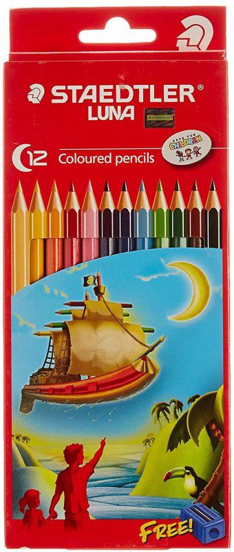 STAEDTLER Luna Hexagonal Shaped Color Pencils  (Set of 12, Assorted)