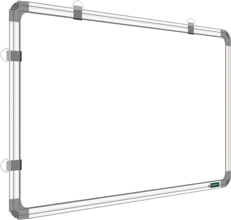 YAJNAS 3 X 4 Feet, Premium Non Magnetic White board & Chalk board, Pack of 1 White, Green board  (90 cm x 120 cm)