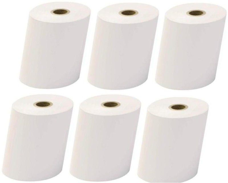 youlogic 79mmX45Mtr (meter) Thermal Paper Biling Rolls (Pack of 6) Original Paper Product 70 Gsm Thermal Cash Register Paper  (79 mm x 4500 cm)