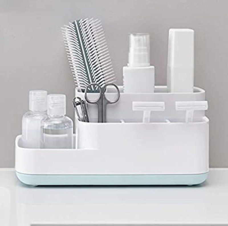 SARTHI 5 Compartments PLASTIC JESOPB BATHROOM CADDY plastic bathroom stand  (White)