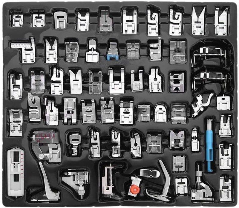 SYGA Professional Sewing Machine Presser Feet Kit with Low Shank  (Pack of 62)