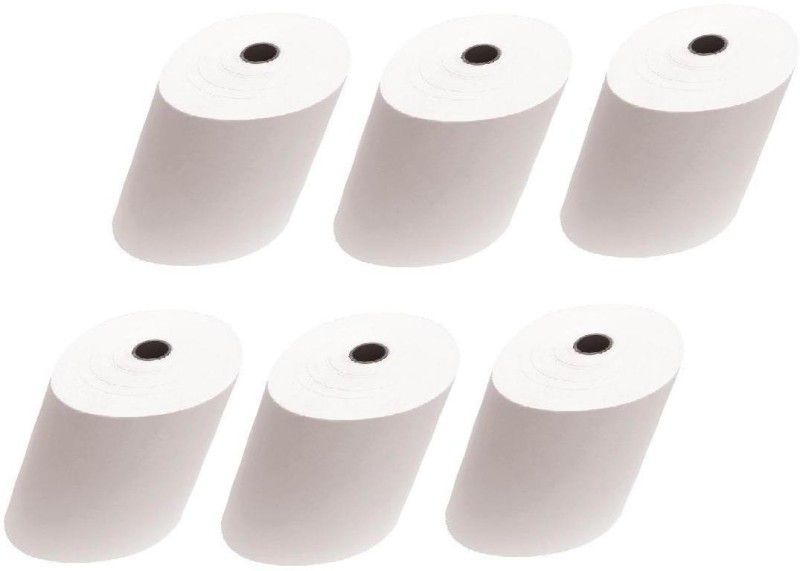 youlogic 79mmX55Mtr (meter) Thermal Paper Biling Rolls (Pack of 6) Original Paper Product 70 Gsm Thermal Cash Register Paper  (79 mm x 5500 cm)