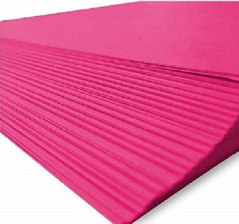 Eclet A4 40 Color Paper (180-240 GSM) Double side coloured sheet A4 140 gsm Coloured Paper  (Set of 1, Pink)