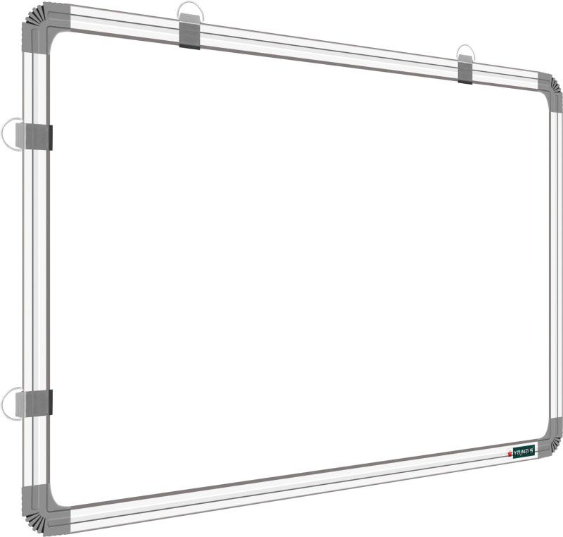 YAJNAS 3 X 4 Feets, Premium Non-Magnetic Whiteboard & Chalkboard, Pack of 1 White, Green board  (90 cm x 120 cm)