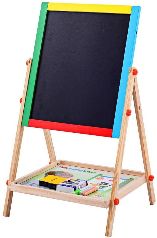 R H lifestyle Black and White Board Double Sided Wo White board  (43 cm x 33 cm)