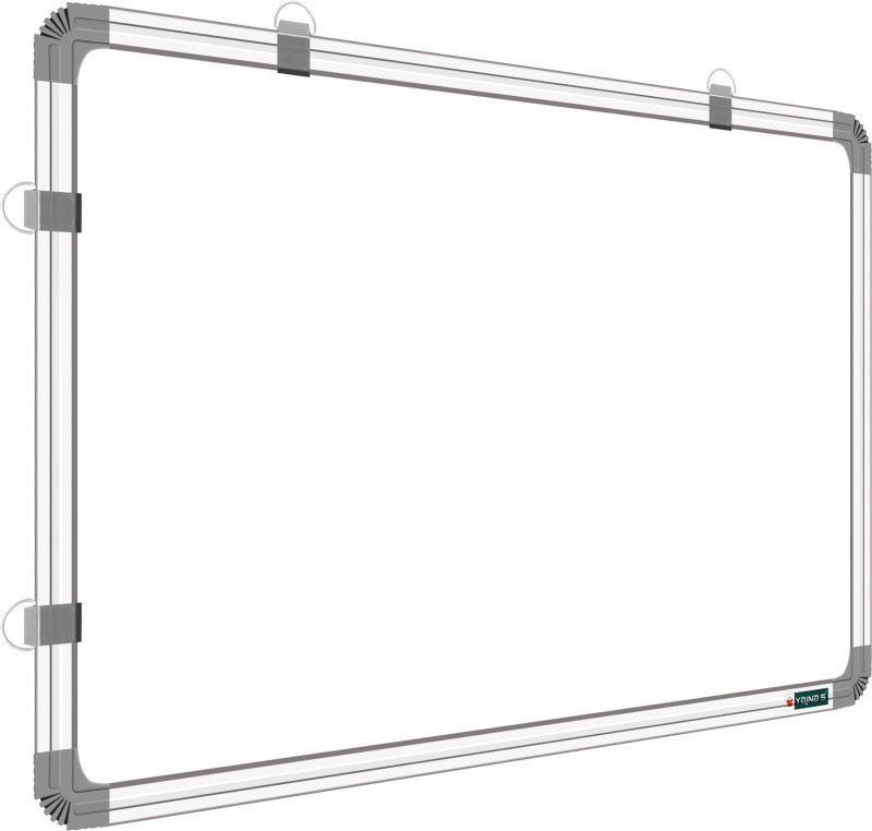 YAJNAS 3 X 4 Feets, Premium Non Magnetic White board & Chalkboard, Pack of 1 White, Green board  (90 cm x 120 cm)