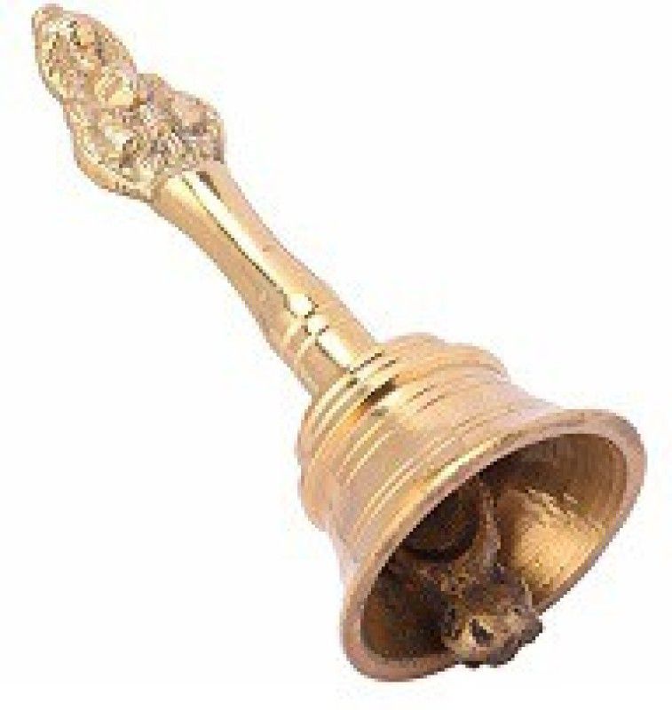 Stylewell Brass Nagpari Head Pooja Puja Bell Ghanti, for Poojan Purpose, Spiritual Gift Item Brass Pooja Bell  (Pack of 1)