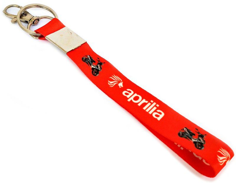 ShopTop Fabric Mini Key Holder Lanyard Aprilia Scooter Keyring Lanyard  (Red)