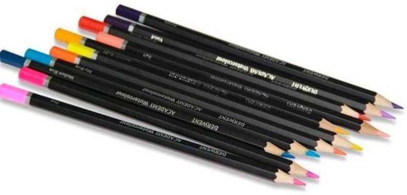 Derwent art creation hexagun Shaped Color Pencils  (Set of 48, Black)