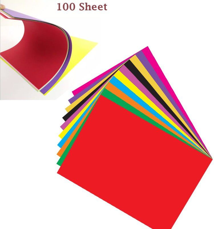 AMUSING A4 origami Sheet Non Ruled A4 70 gsm A4 paper  (Set of 1, Multicolor)