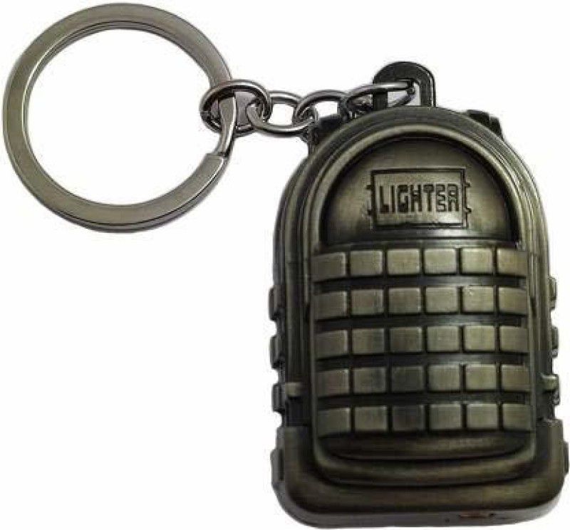 Gabbar PUBG Game Level 3 Armor Backpack Bag Key chain (Gray) Pocket Lighter  (Grey)