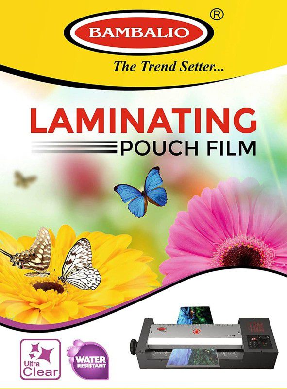 BAMBALIO LAM-625 Professional Thermal Laminating Pouch 65 X95 mm(ID Card Size) - 250 Microns /200 Sheets Laminating Sheet  (250 mil Pack of 2)
