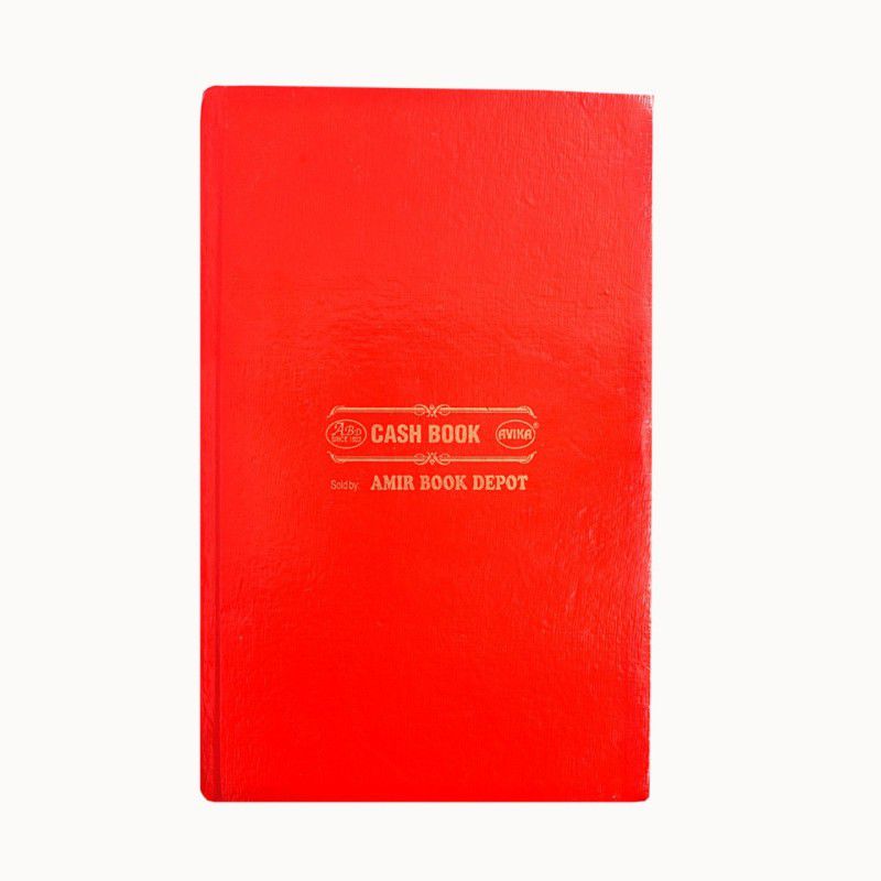 ABD Cash Book Register Red (96 pages) 75 GSM Size - 34 x 22cm Rexine Cover Paper Superior Quality 1-Part Cash Book Register  (1 Sets)