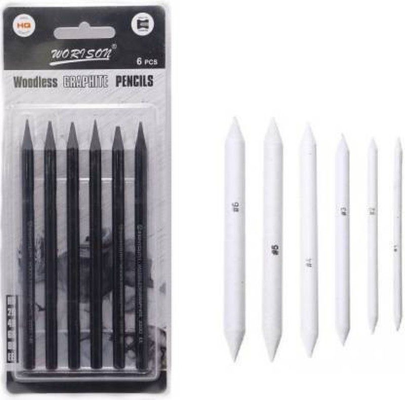 worisonn HB, 2B,4B,6B,8B,EE Pencil  (Pack of 12)