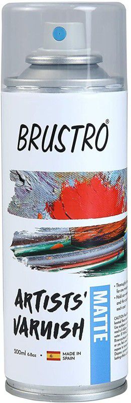 BRuSTRO Artists Picture Varnish-Matte- 200 ml Spray can(Pack of 1)|(Imported) Matte Varnish  (200 ml)