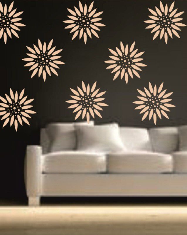 Nulomi Wall Stencil Painting for Home Decoration (12*12) Wall Stencil Painting for Home Decoration-1322 Wall Stencil Stencil  (Pack of 1, Flober)