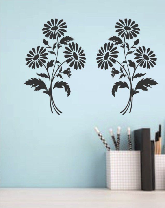 Nulomi Wall Stencil Painting for Home Decoration-1324 Wall Stencil Stencil  (Pack of 1, Flower)
