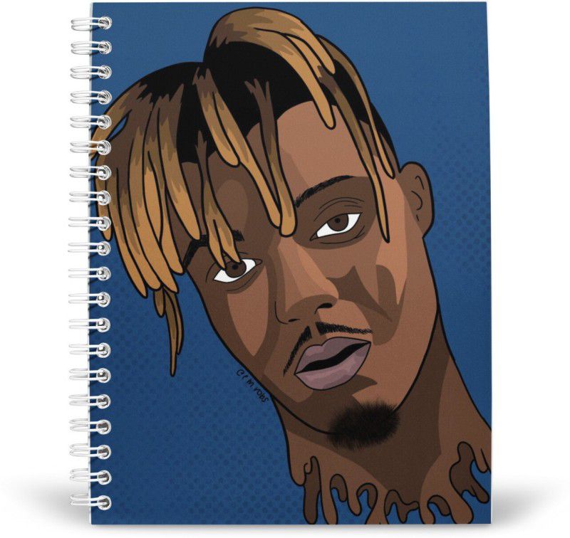 HeartInk JUICE WRLD A5 Notebook Ruled 100 Pages  (Blue)