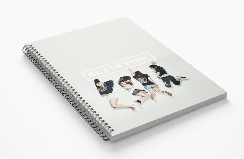 HeartInk Blackpink A5 Note Book Ruled 100 Pages  (Blue)