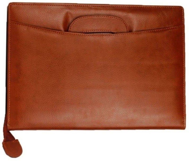 WOOFS Brown Faux Leather FILE FOLDER  (Set Of 1, Brown)