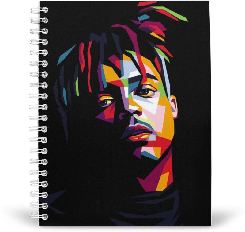 HeartInk JUICE WRLD A5 Notebook Ruled 100 Pages  (Black)