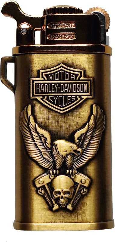 Original Army Embossed HD Eagle Grabbed Skull Antique Gold Premium Pocket Lighter Pocket Lighter  (Antique Gold)