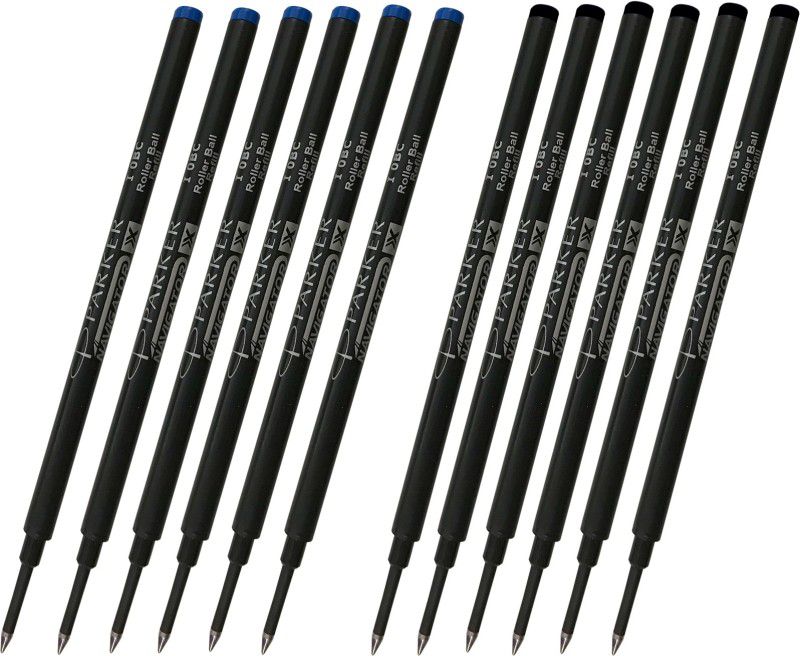 PARKER X Navigator Roller Ball Pen 6 Blue + 6 Black Refills for all Beta NEO&Folio Refill  (Blue, Black)