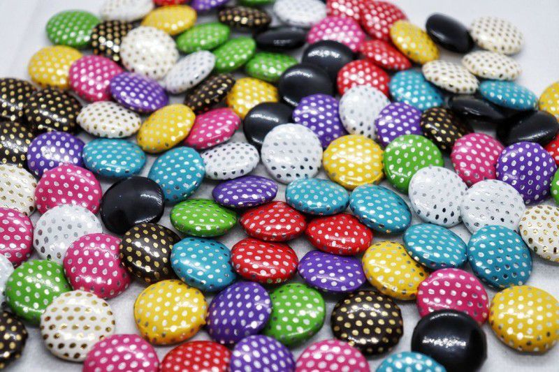 The Design Cart Multicolor Assorted Size-22L\14mm Acrylic Buttons  (Pack of 50)