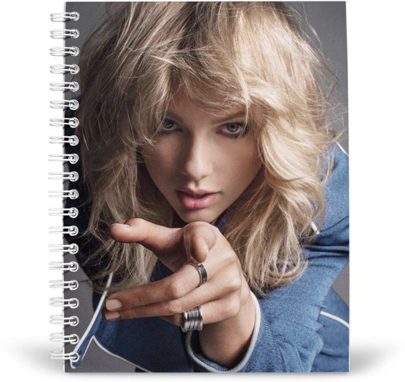 HeartInk Taylor Swift A5 Notebook Ruled 100 Pages  (Blue)