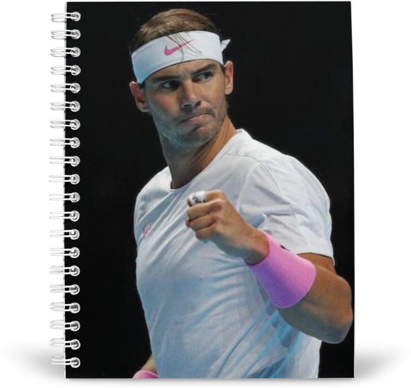 HeartInk Rafael Nadal A5 Notebook Ruled 100 Pages  (White)