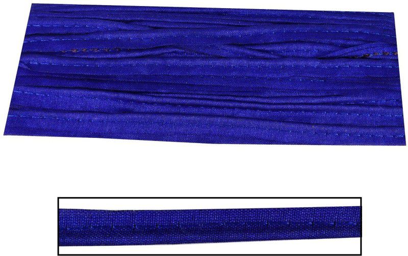 Stylewell CWG0104-05 (18 Mtr) Roll Of Blue Piping Thread Cord Trim Dori Lace Border with 2.5 cm Width For Sarees,Blouse,Dresses,embellishing,Outlining,craftworks Lace Reel  (Pack of 1)