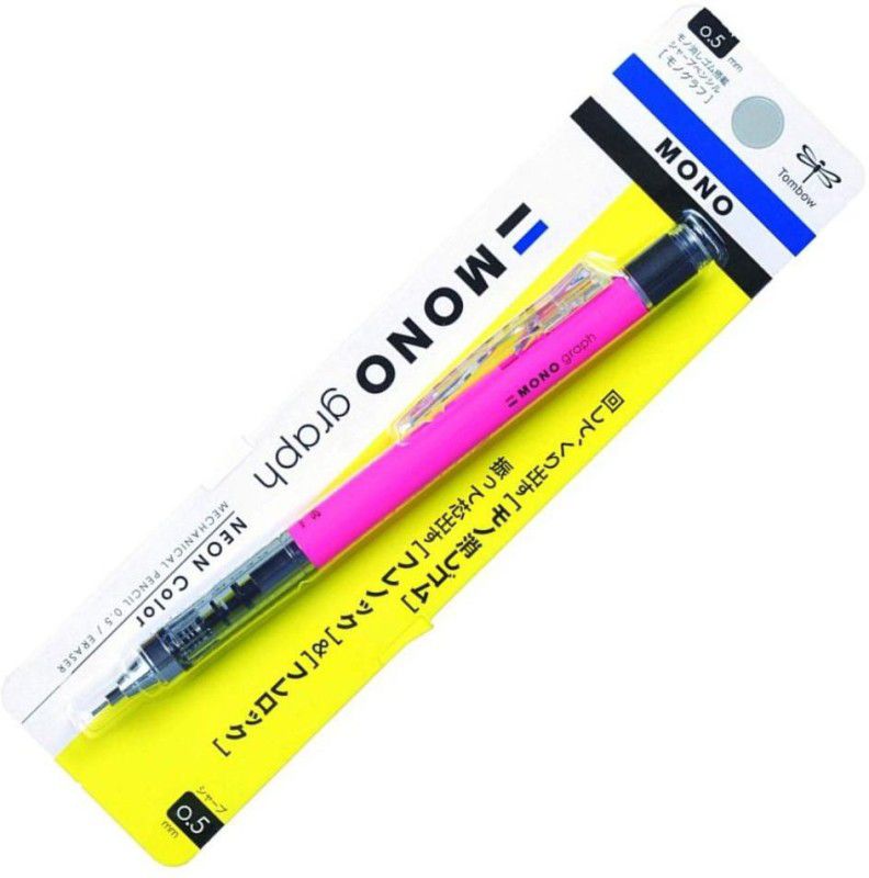 Tombow Monograph Mechanical Pencil, 0.5mm (Neon Pink, DPA-134F) Pencil  (Pack of 1)