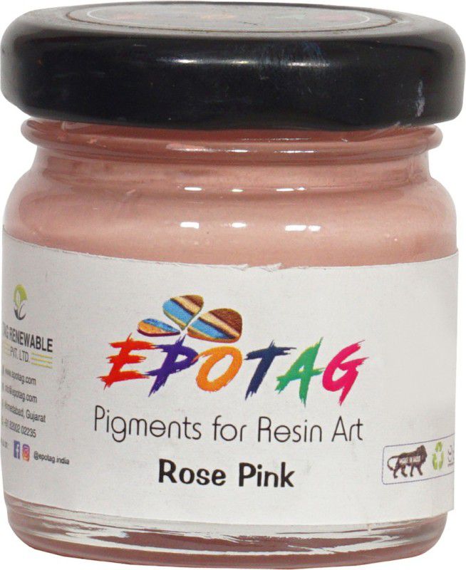 Epotag Rose Pink Color Pigment 50g Resin Art Medium  (50 ml)