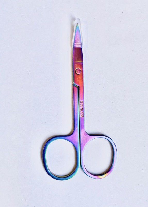 Osking Professional Stainless Steel multicolor Mini Scissor for Men And Women Multi use Scissor Scissors  (Set of 1, Multicolor)