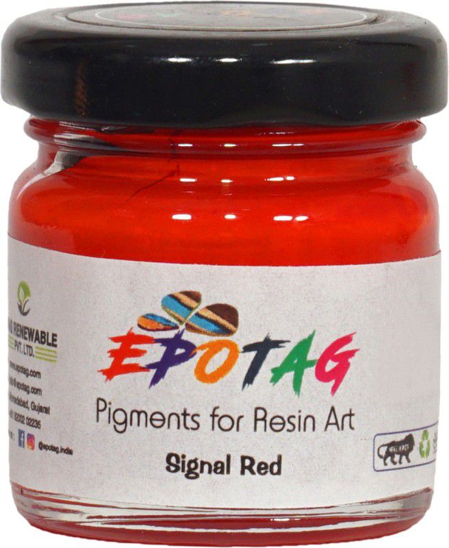 Epotag Signal Red Color Pigment 50g Resin Art Medium  (50 ml)